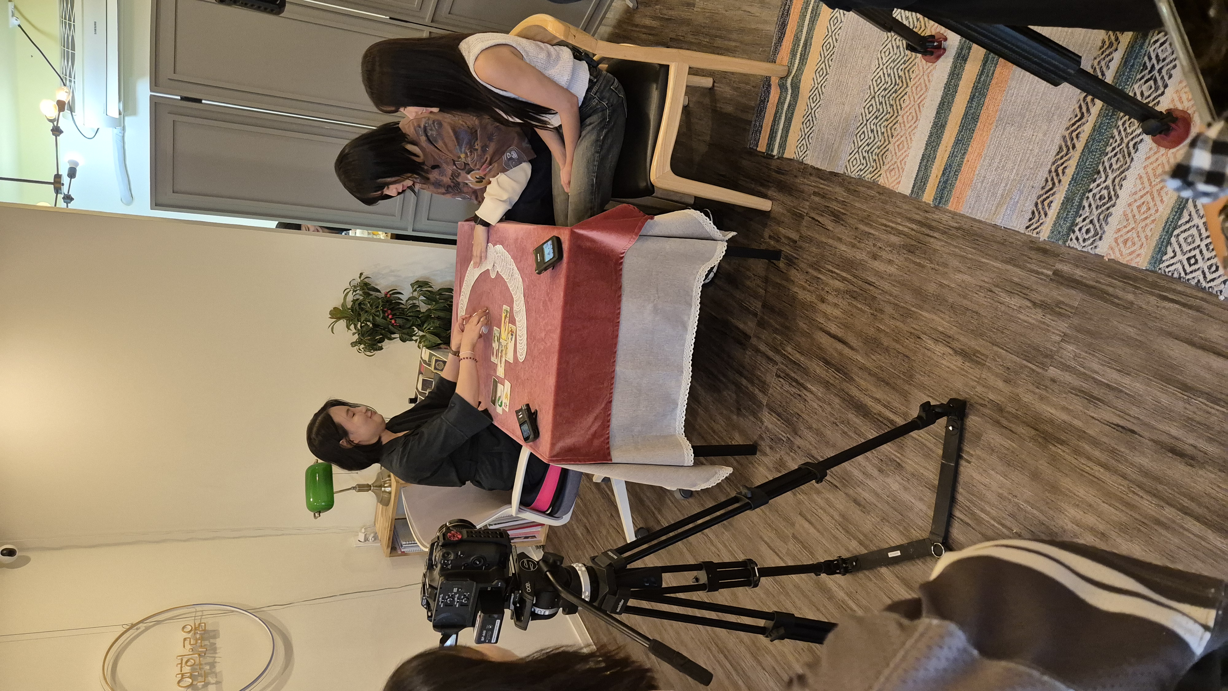 타로 상담 촬영 현장